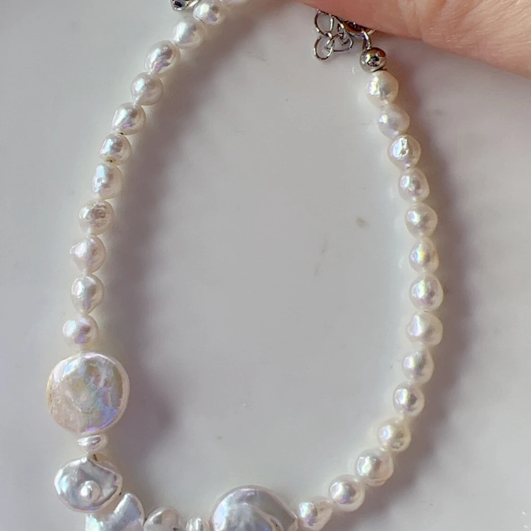 淡水珍珠合金手绳