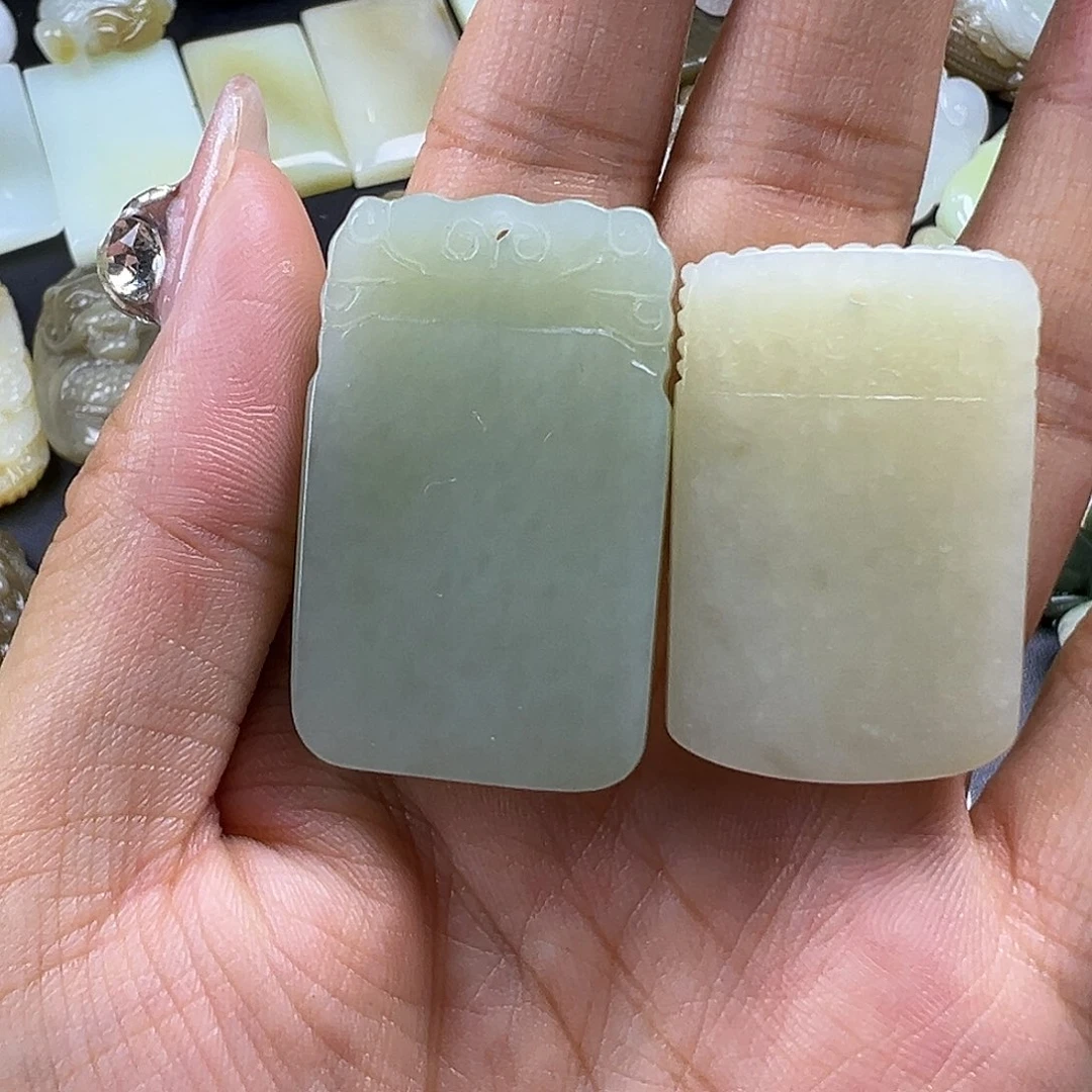 旺***仔和田玉未镶嵌套链