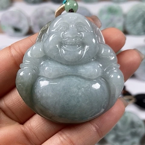 翡翠颈饰未镶嵌大佛福利