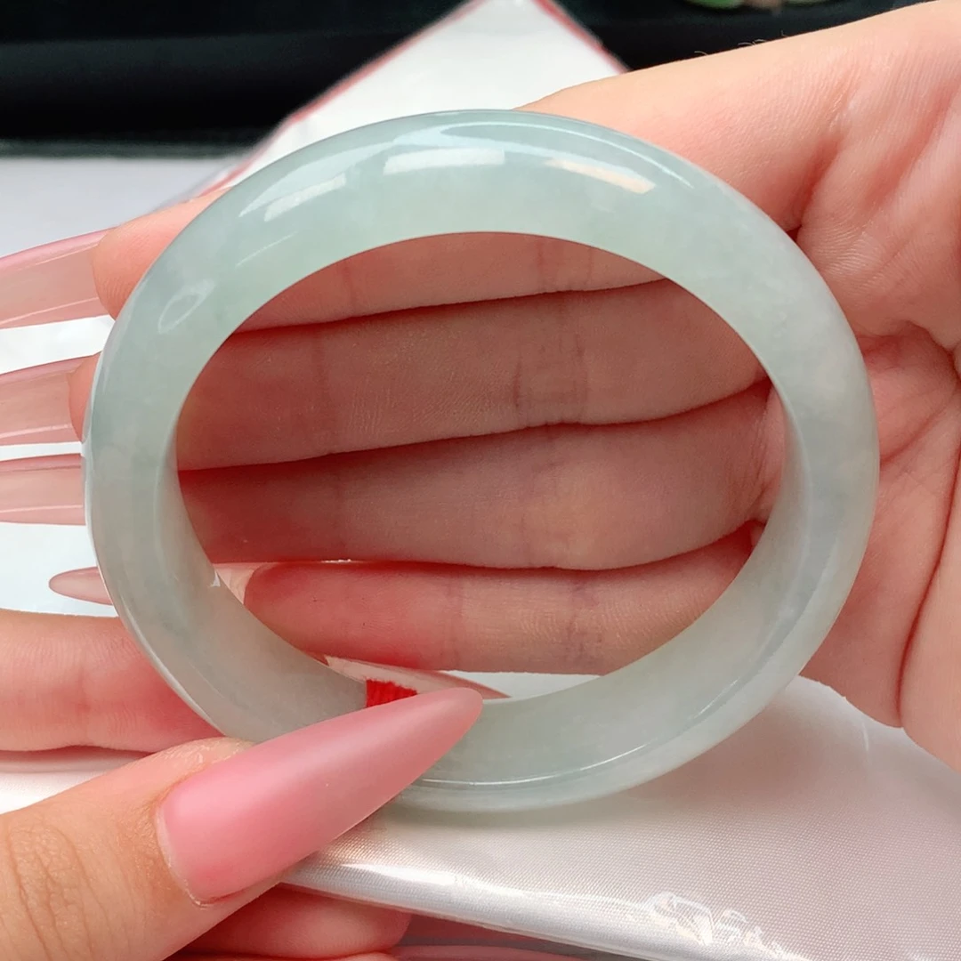 未镶嵌手镯翡翠正圈57