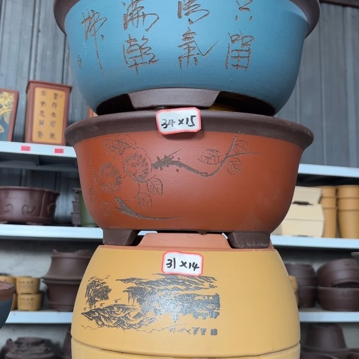 紫砂花盆              100-4
