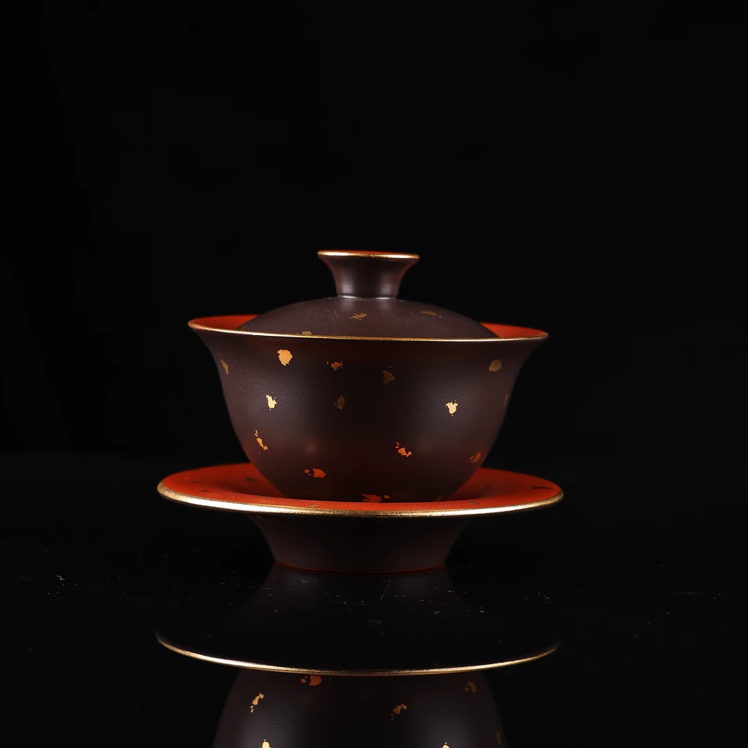 【梵山暮云】洒金 盖碗（三才） 约150cc