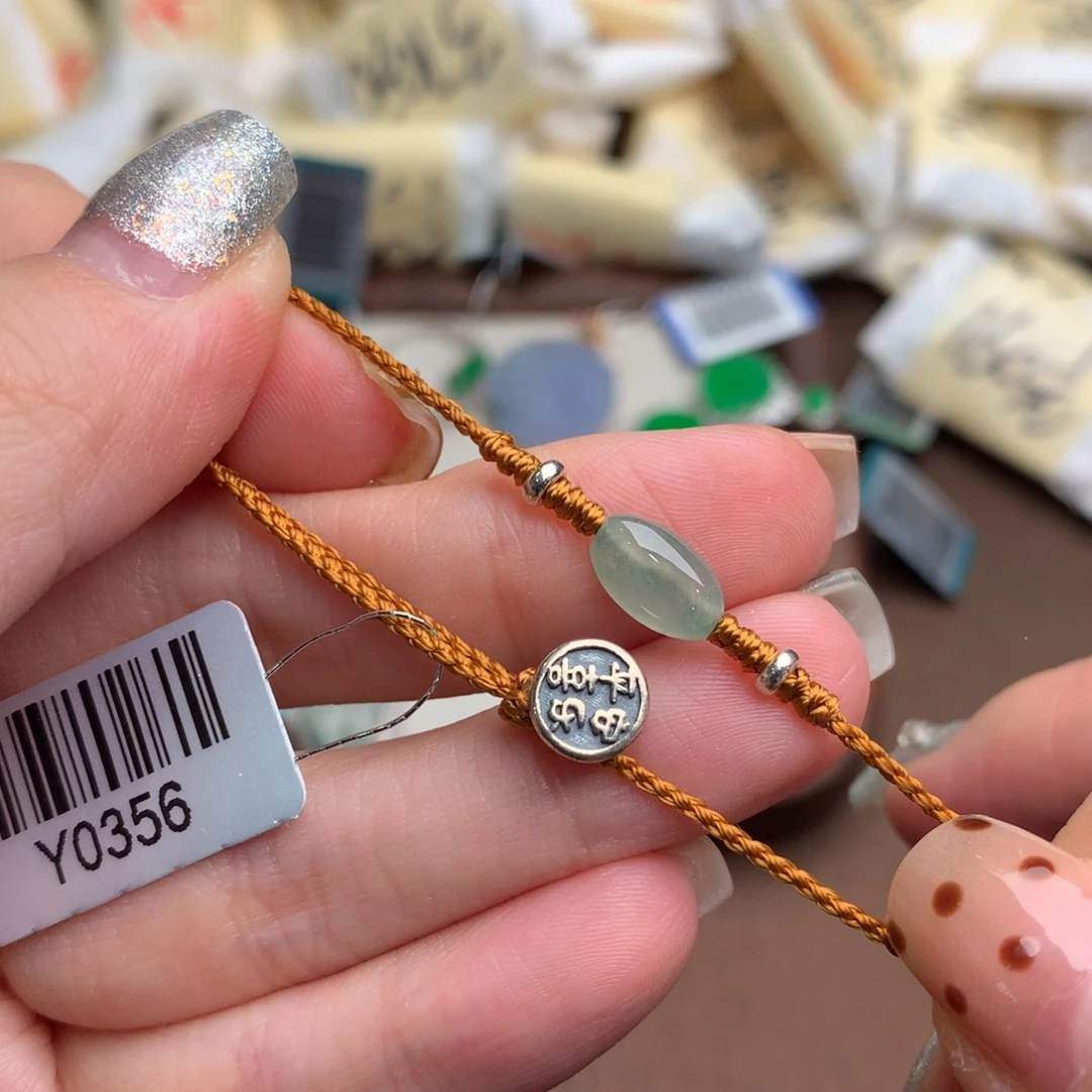 翡翠银S925镶嵌挂件一