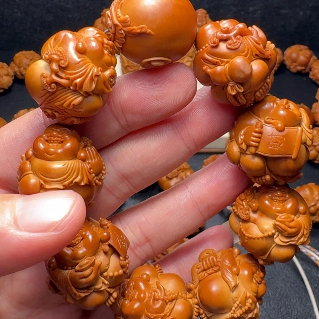 小***学橄榄核手串/手链弥勒