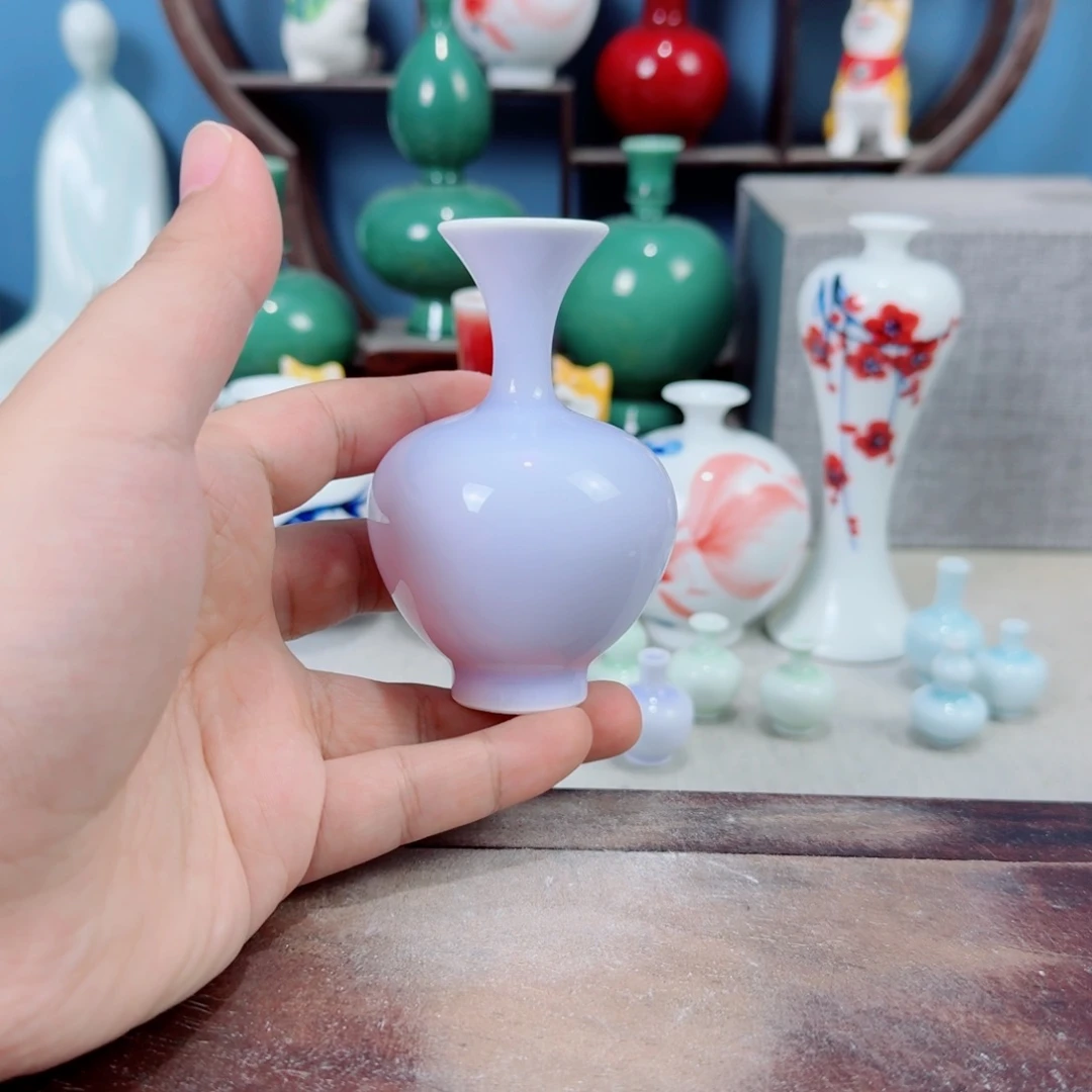 陶瓷手工小花器摆件