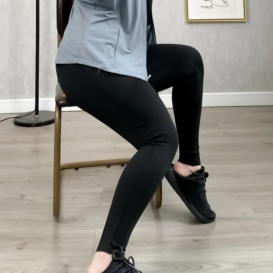 大码无痕无尴尬线高腰口袋弹力速干健身跑步瑜伽普拉提跳舞裤子女