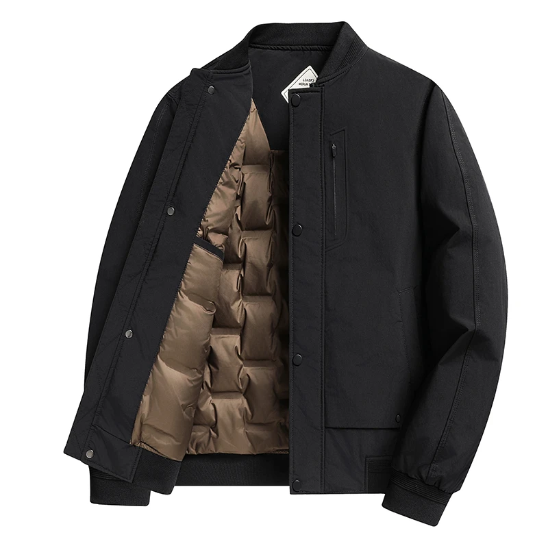 梵基弗奈高端夹克羽绒服男士冬季轻薄款时尚商务休闲保暖羽绒外套