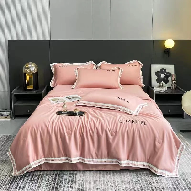 【绣花夏被四件套】被套200*230cm简约轻奢高级绣花夏被四件套