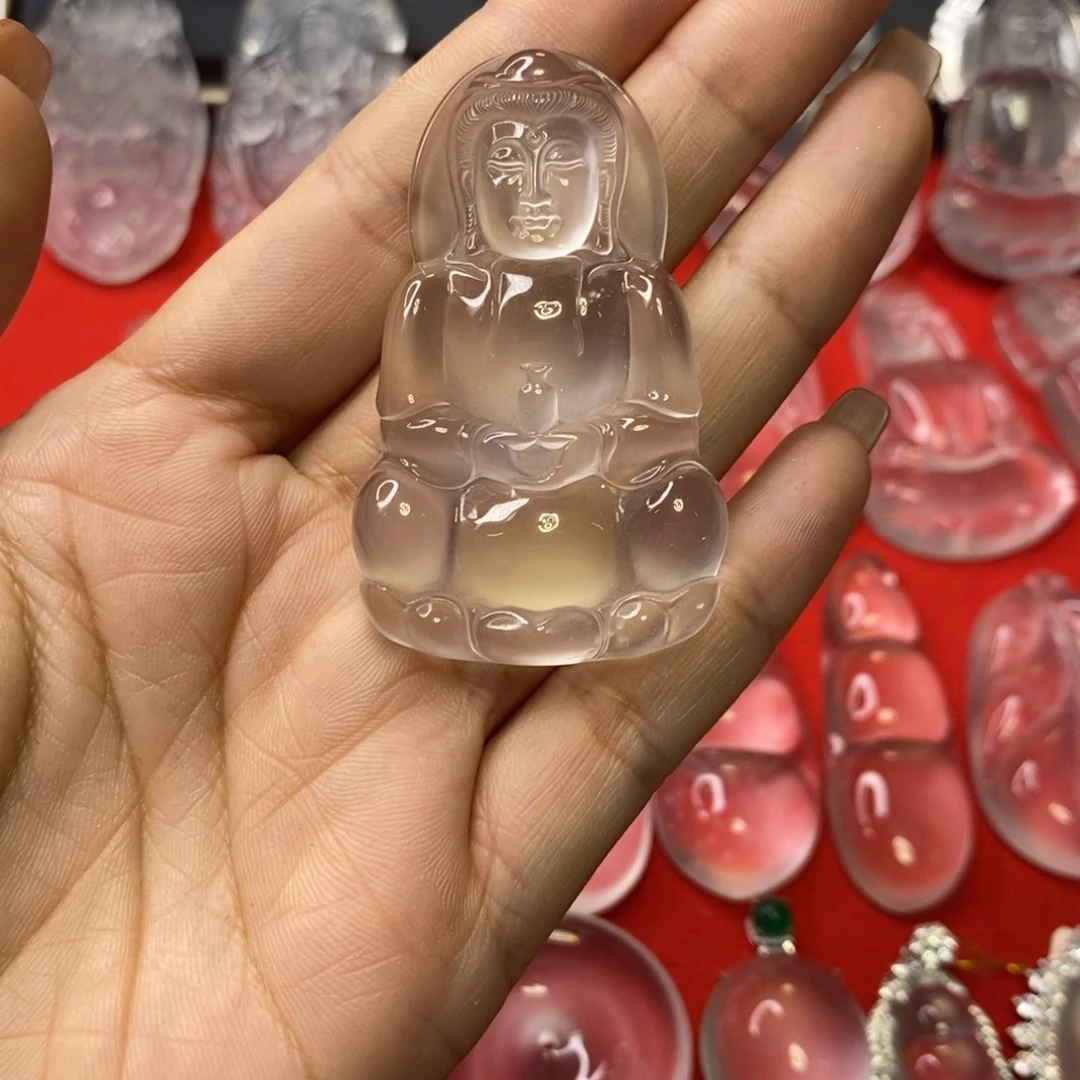 风***兮石英质玉未镶嵌吊坠