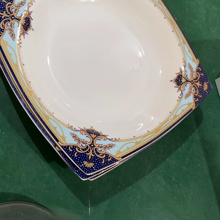 搪瓷瑕疵蓝色多瑙河4个