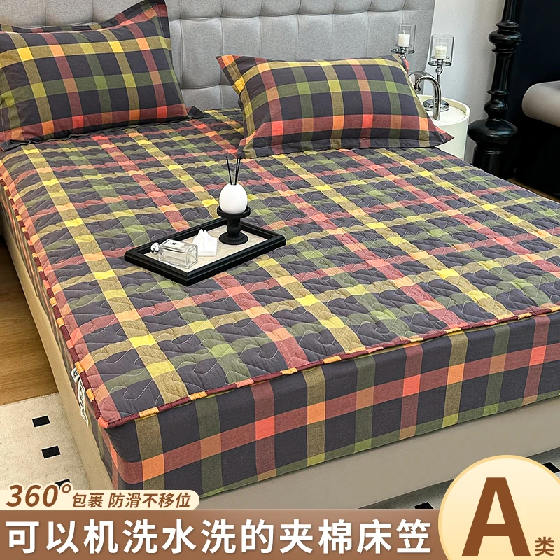 【下单送枕套】加厚夹棉专柜正品罩床席梦思保护套防滑床垫罩保护套