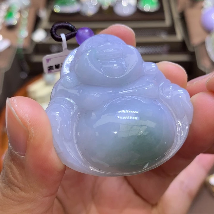 翡翠颈饰银S925镶嵌翡翠吊坠