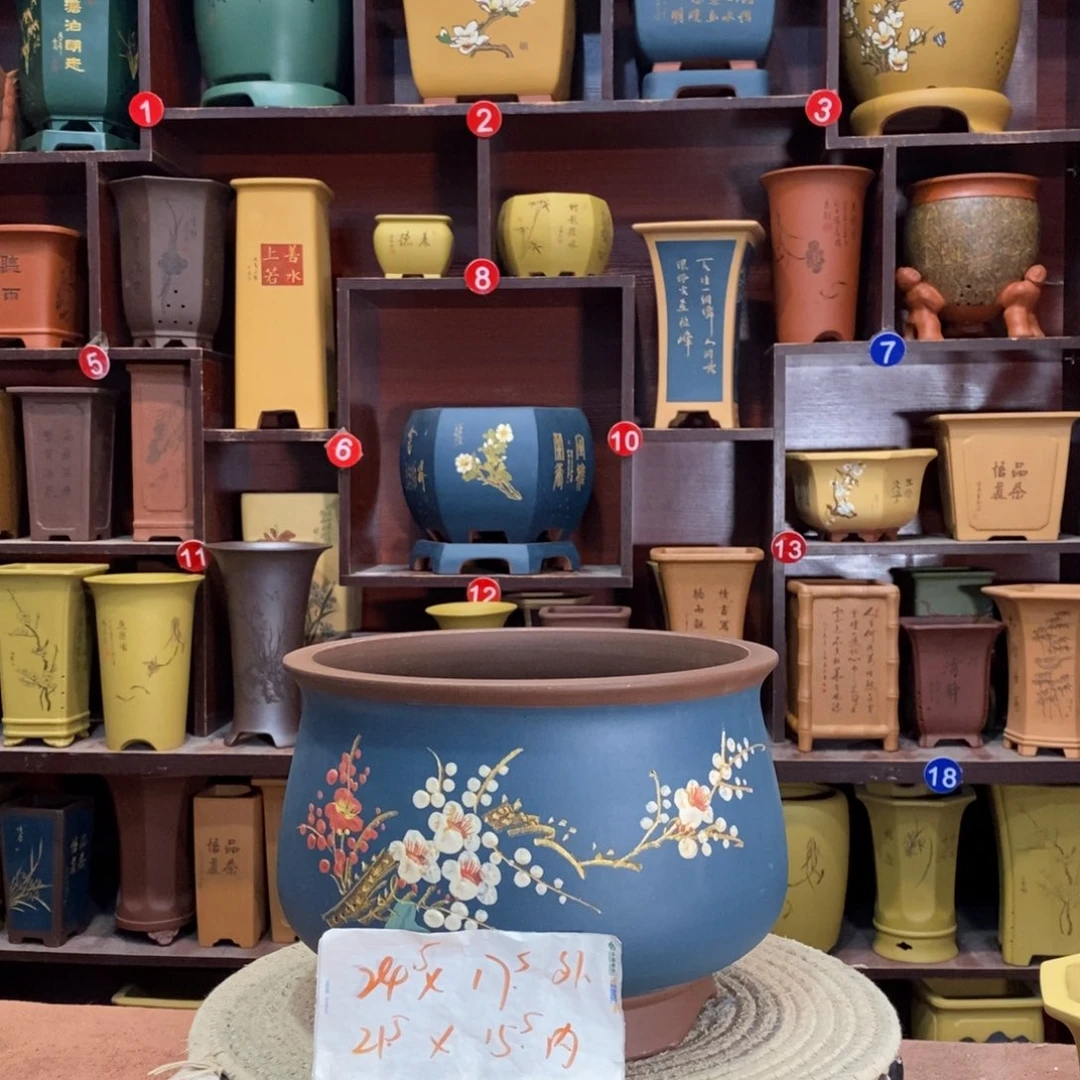 紫砂花盆紫砂花盆