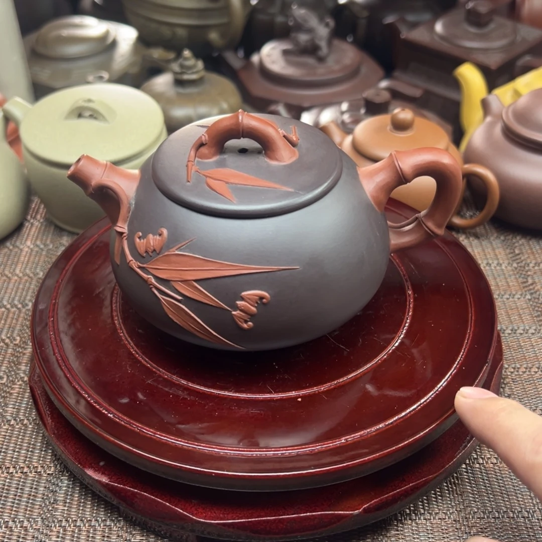 茶壶紫砂宜兴原矿紫砂壶220毫升容量