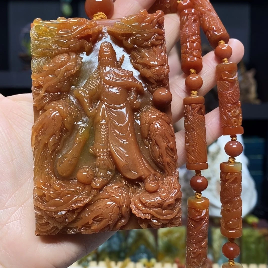 未镶嵌岫玉挂件吊坠