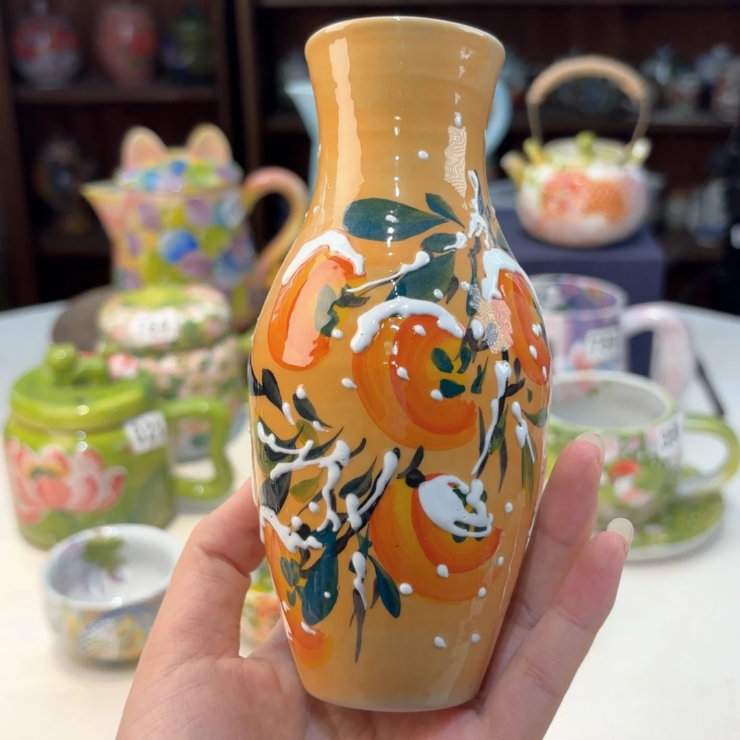 景德镇手绘高温釉下彩陶瓷茶具