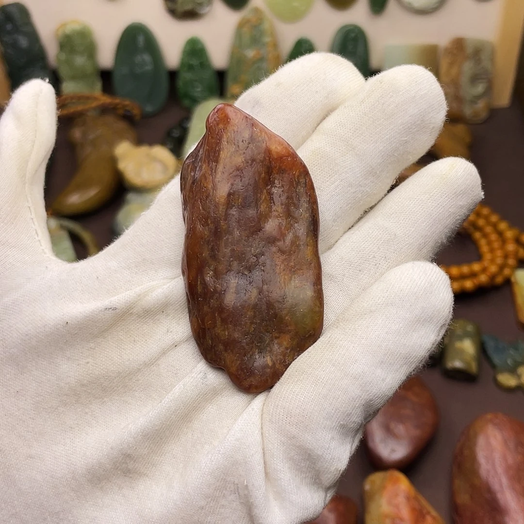 岫岩河磨玉（透闪石质玉）未镶嵌颈饰