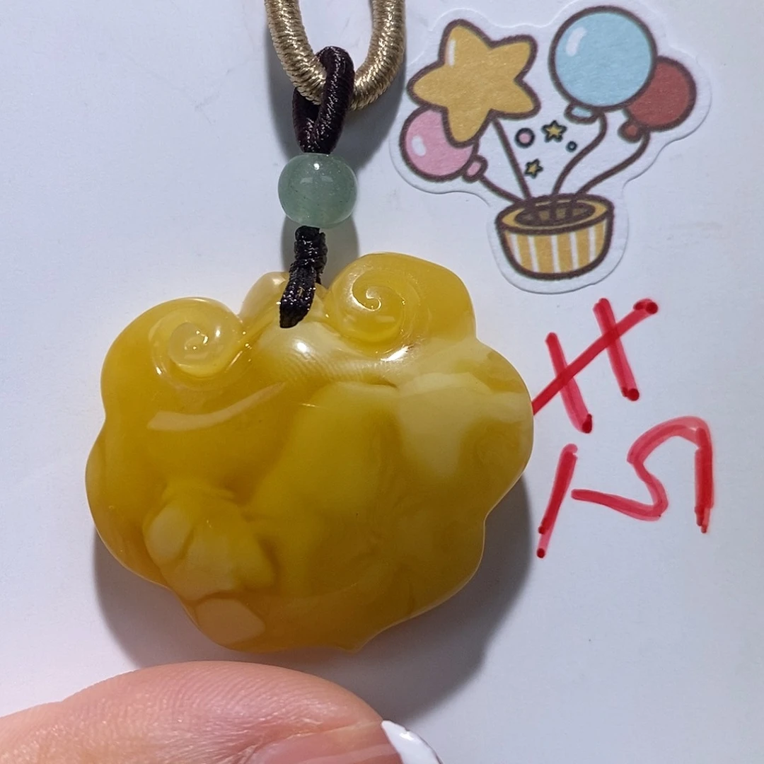 定制琥珀未镶嵌蜜蜡吊坠