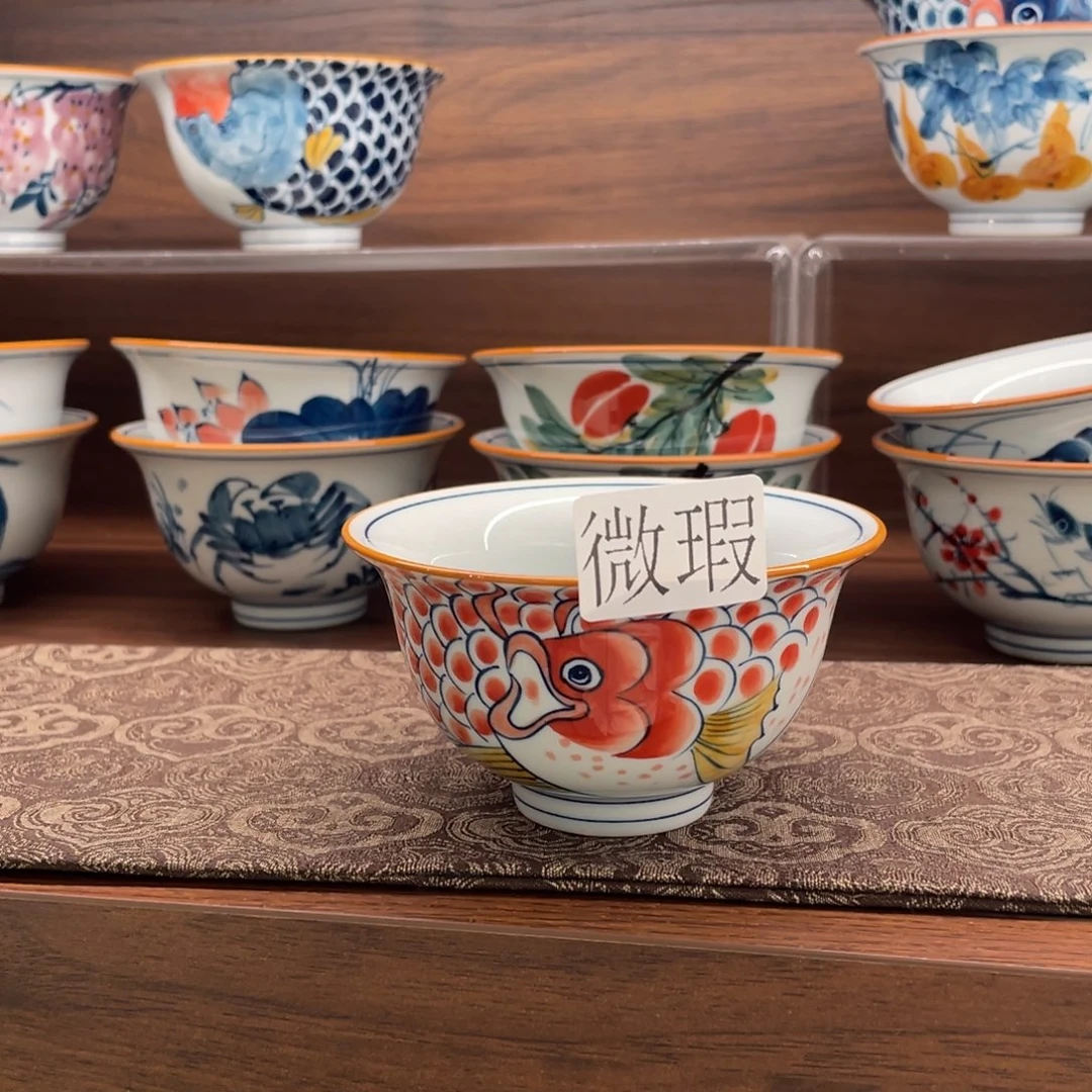 微瑕釉下彩纯手绘