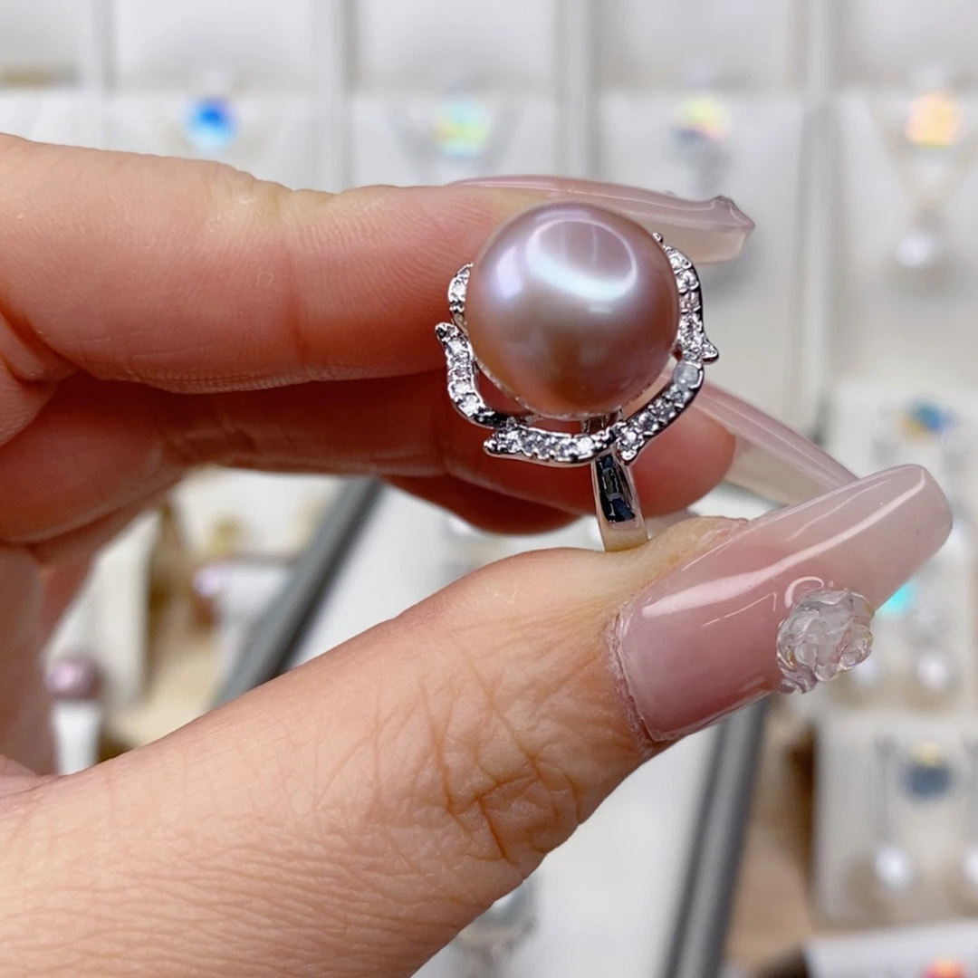 淡水珍珠戒指合金