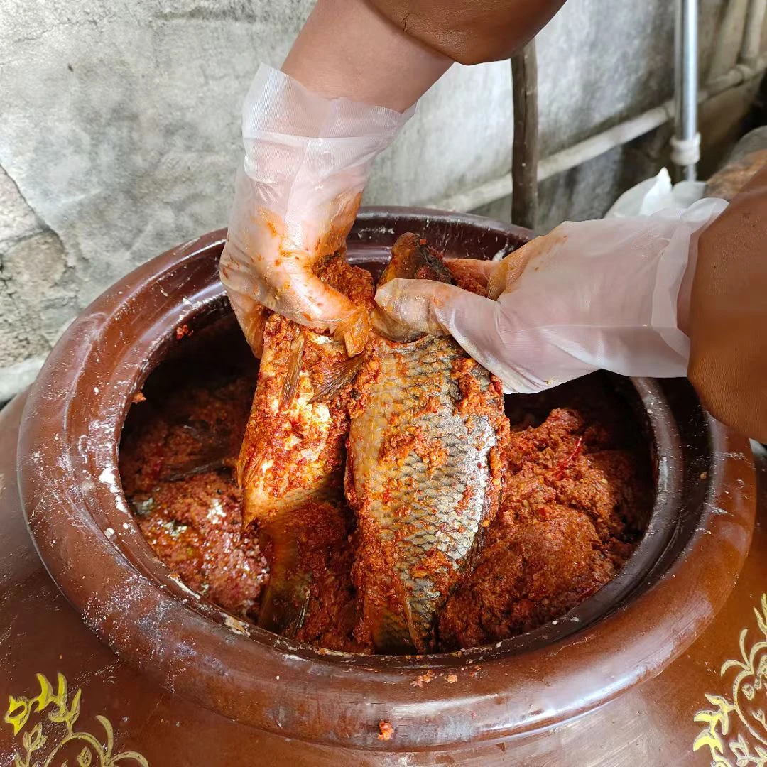 贵州省黎平县农家腌鱼