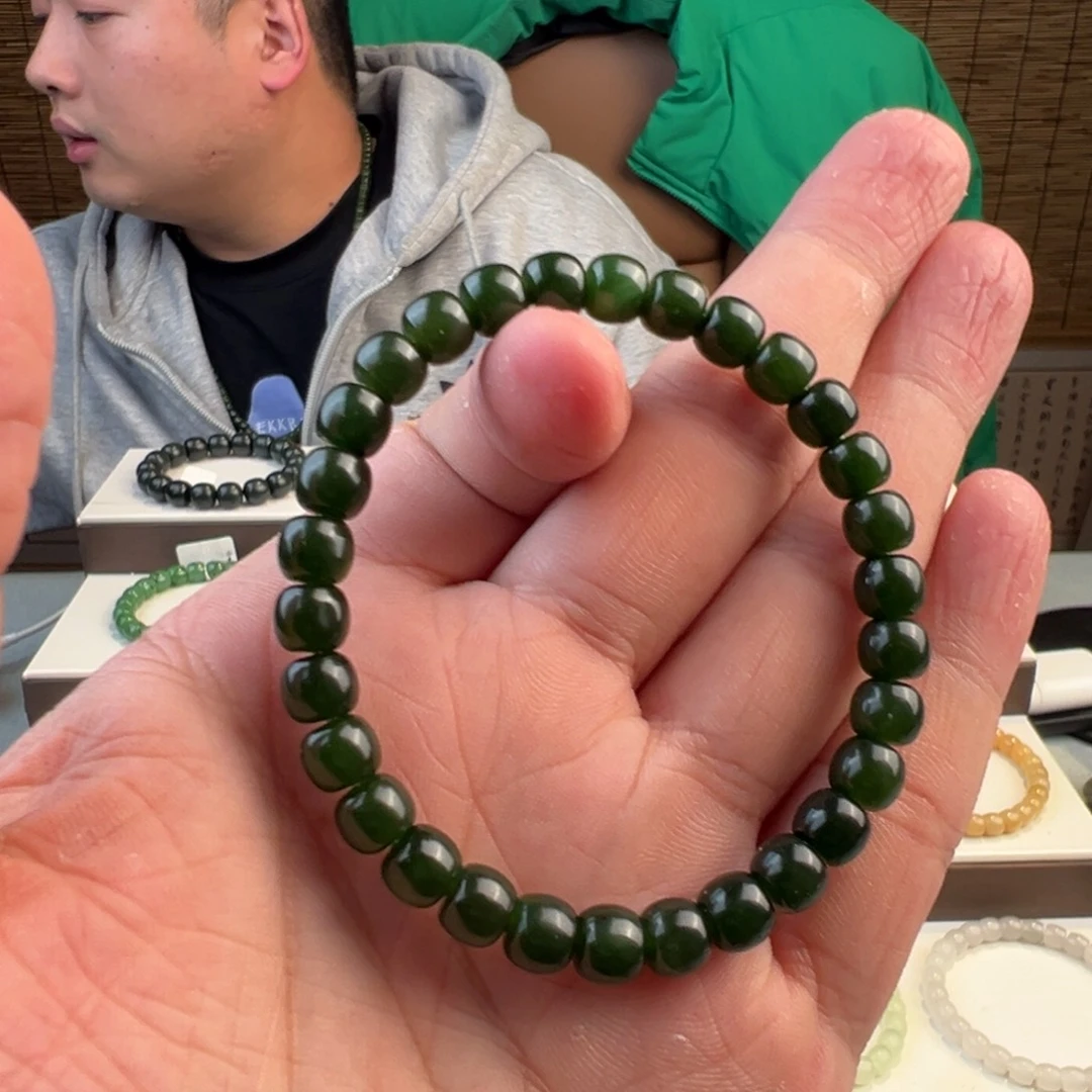 和田玉未镶嵌手链