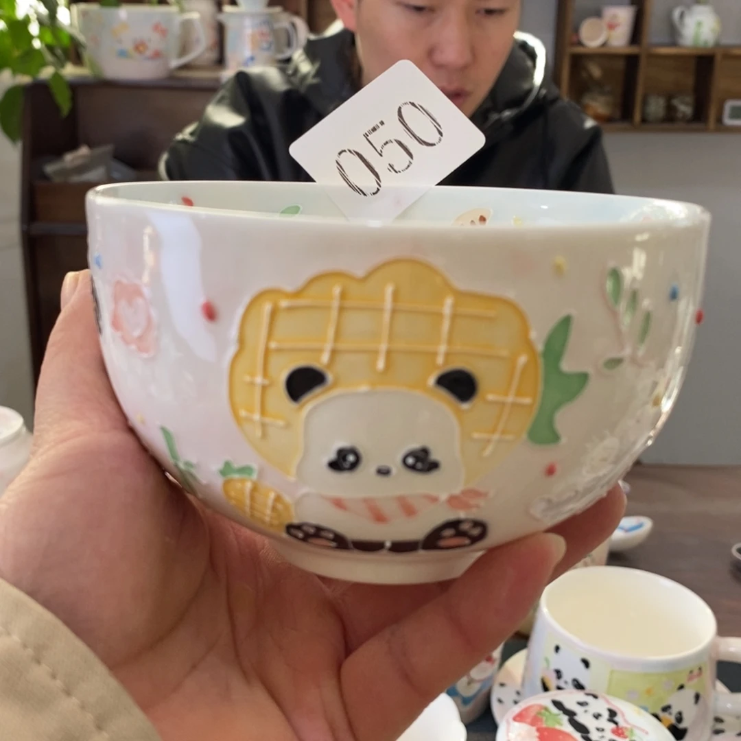 瓷片景德镇釉下彩手绘