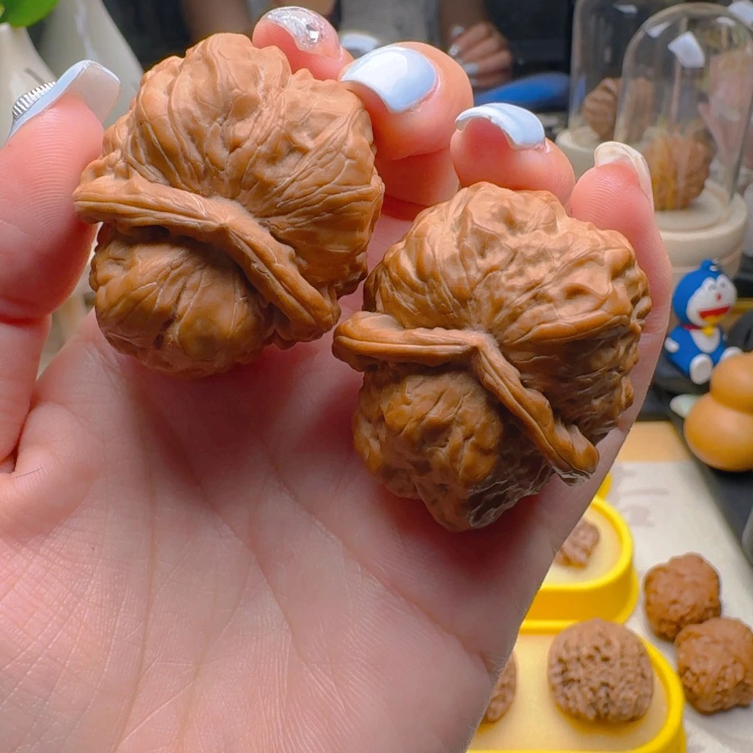 核桃把件蛤蟆头异型佛肚