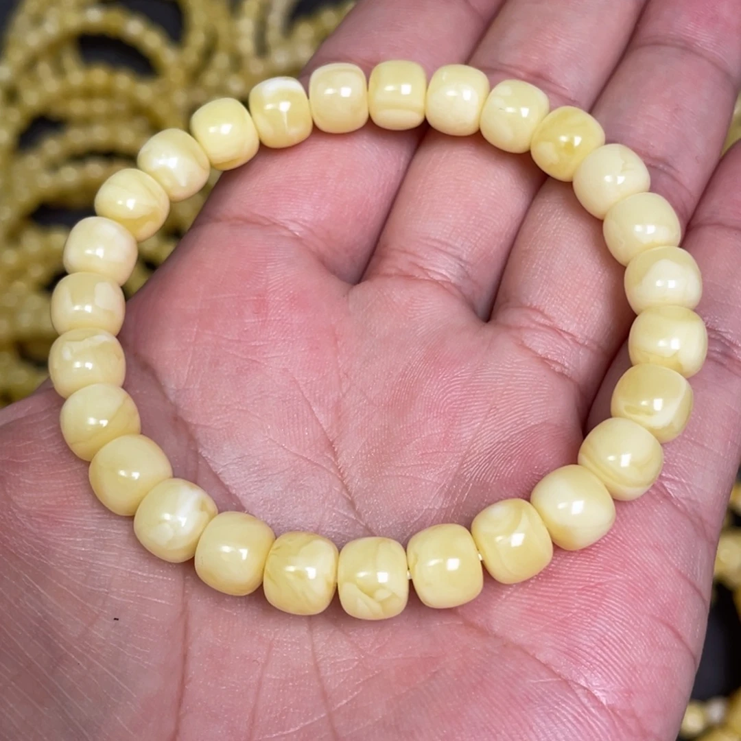 蜜蜡未镶嵌裸石蜜蜡手串8.5mm