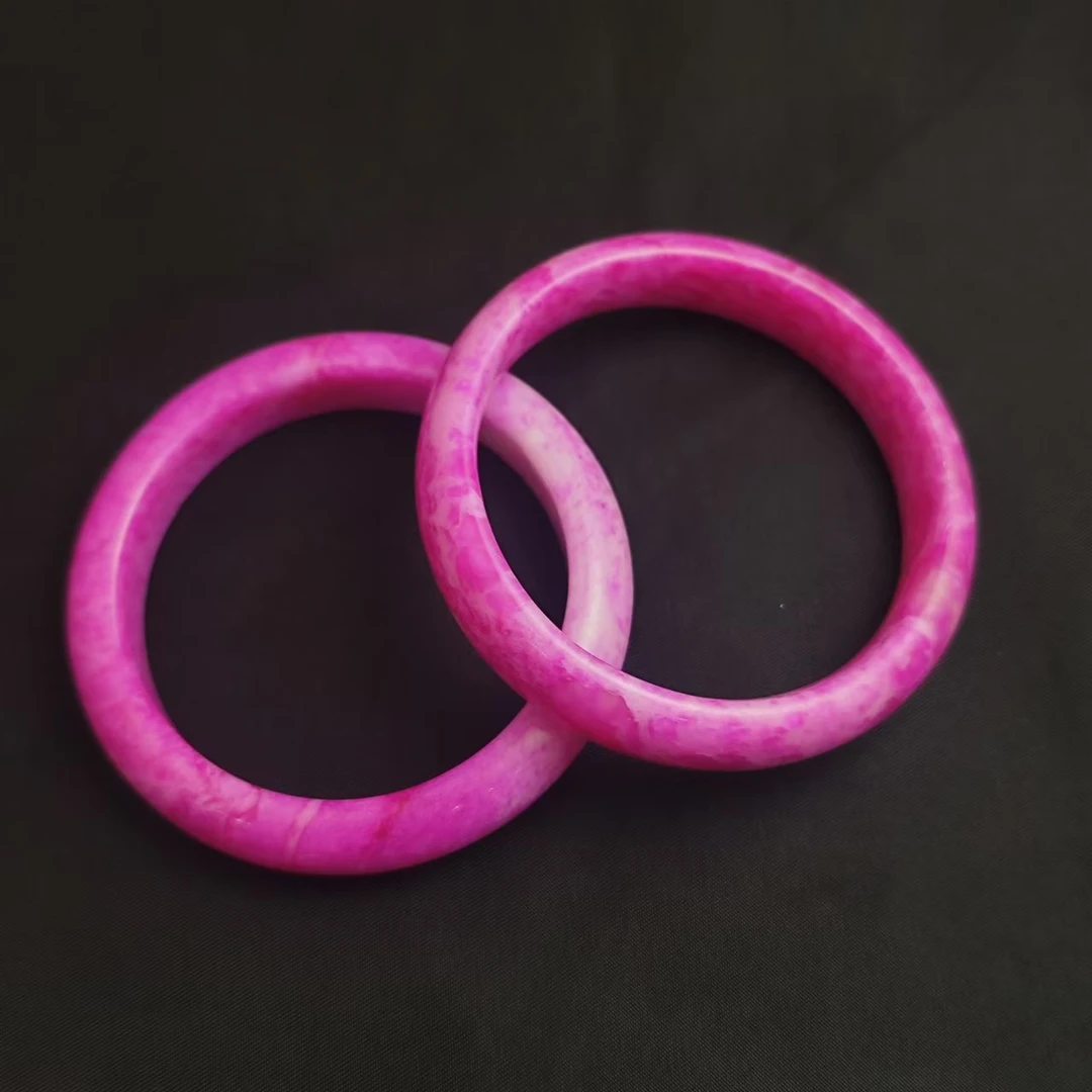 樱花粉舒俱玛瑙玉镯(54-64/多样性只发一件) H06-01