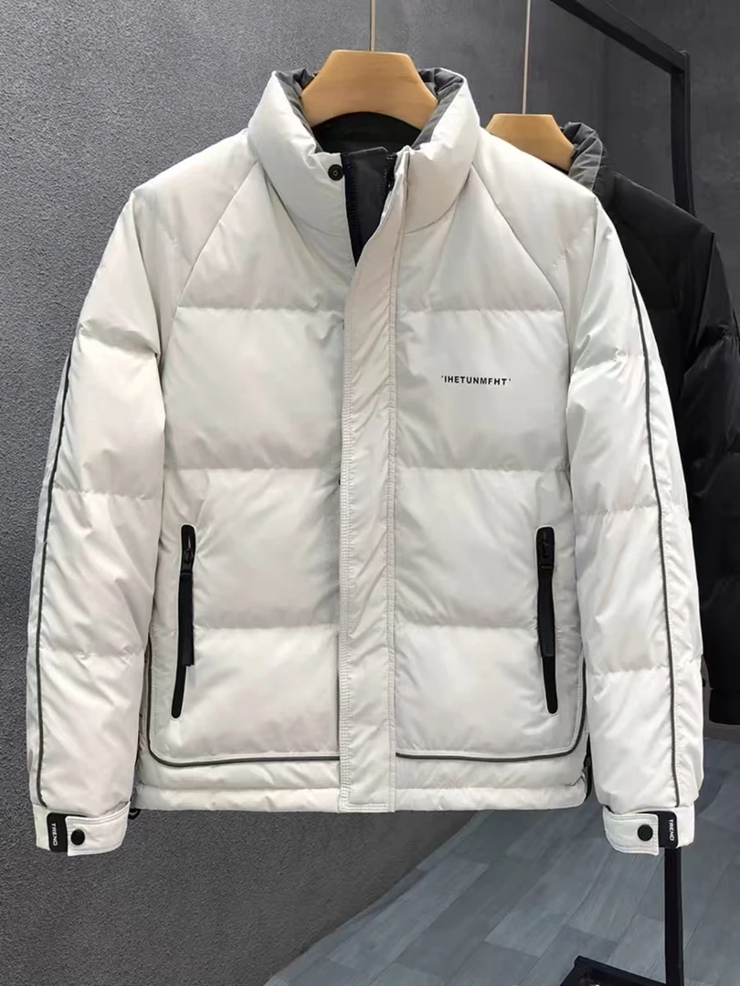 冬季新款男士立领潮流经典百搭加厚防寒保暖外套-8815