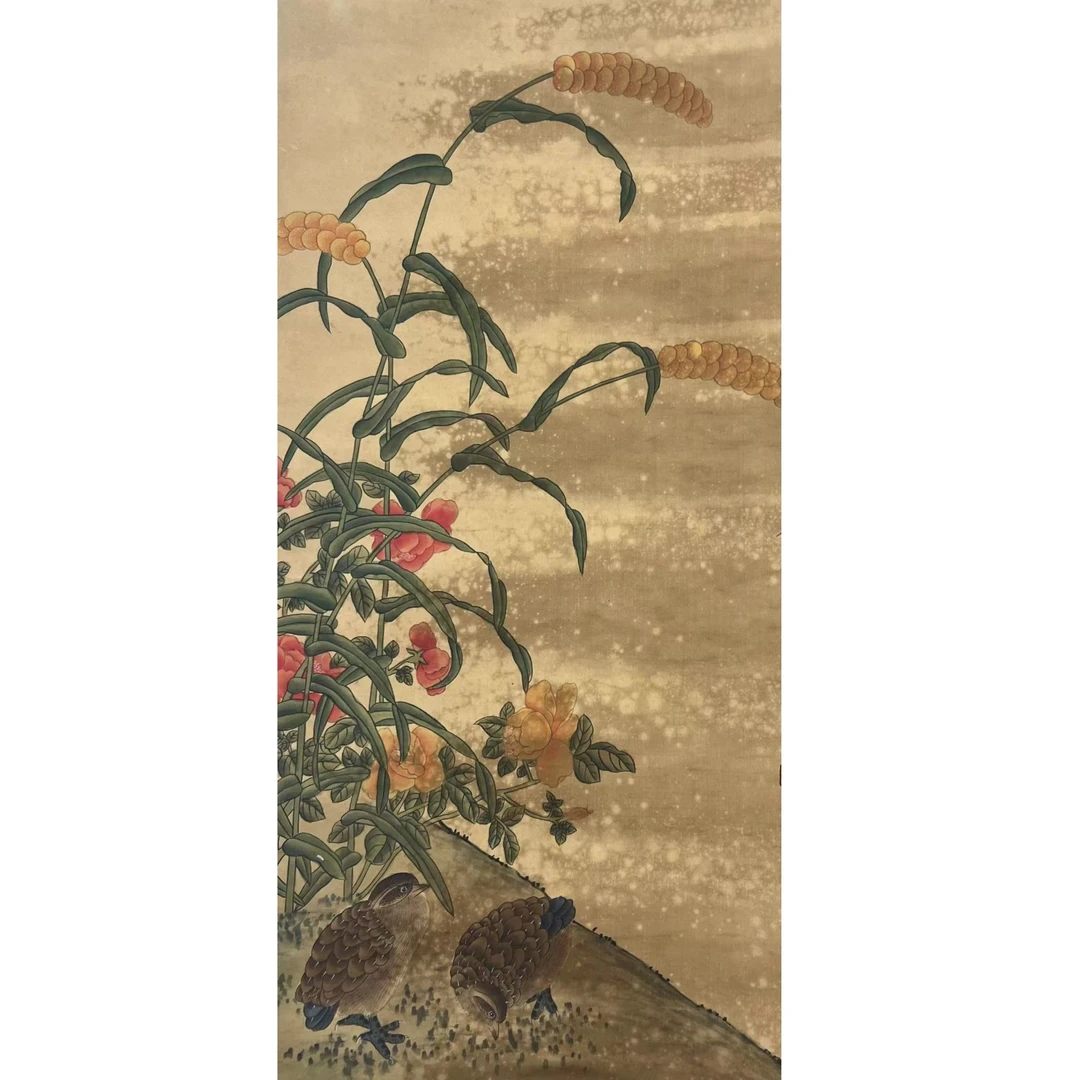 吕，绢本立轴尺寸45×85约3.4平尺