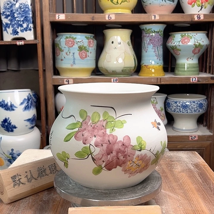 钱袋子紫藤新款新款新款陶瓷陶瓷