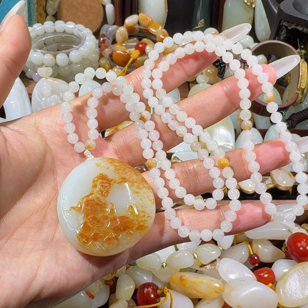 和田玉未镶嵌手链