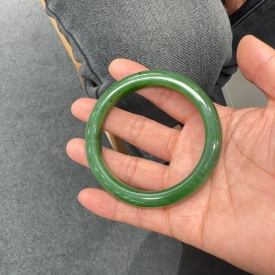 和田玉手镯未镶嵌61