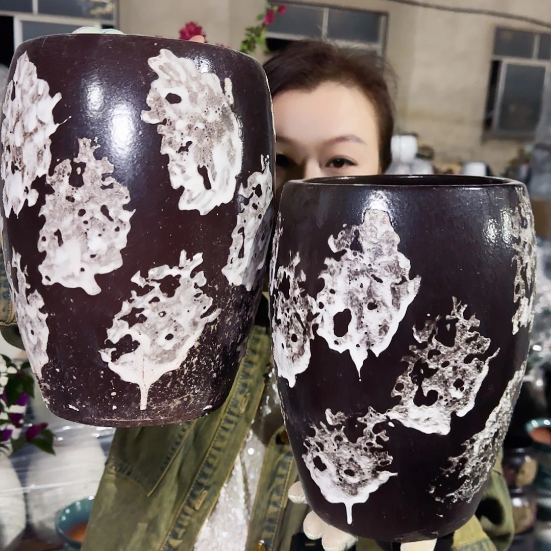 紫砂花盆高24口15