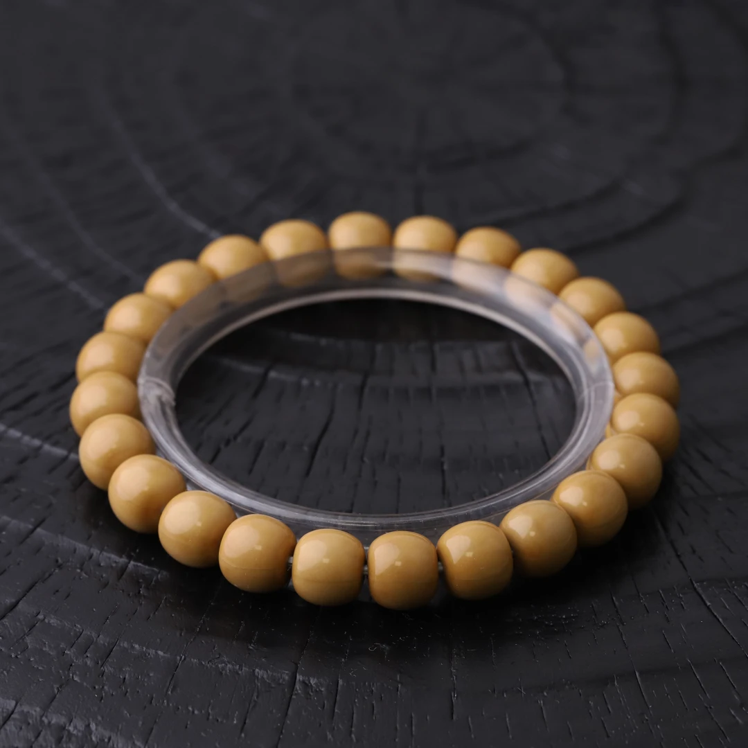 S8389【老型极限弧】定制纯货头干磨原色猴头核桃单圈手串