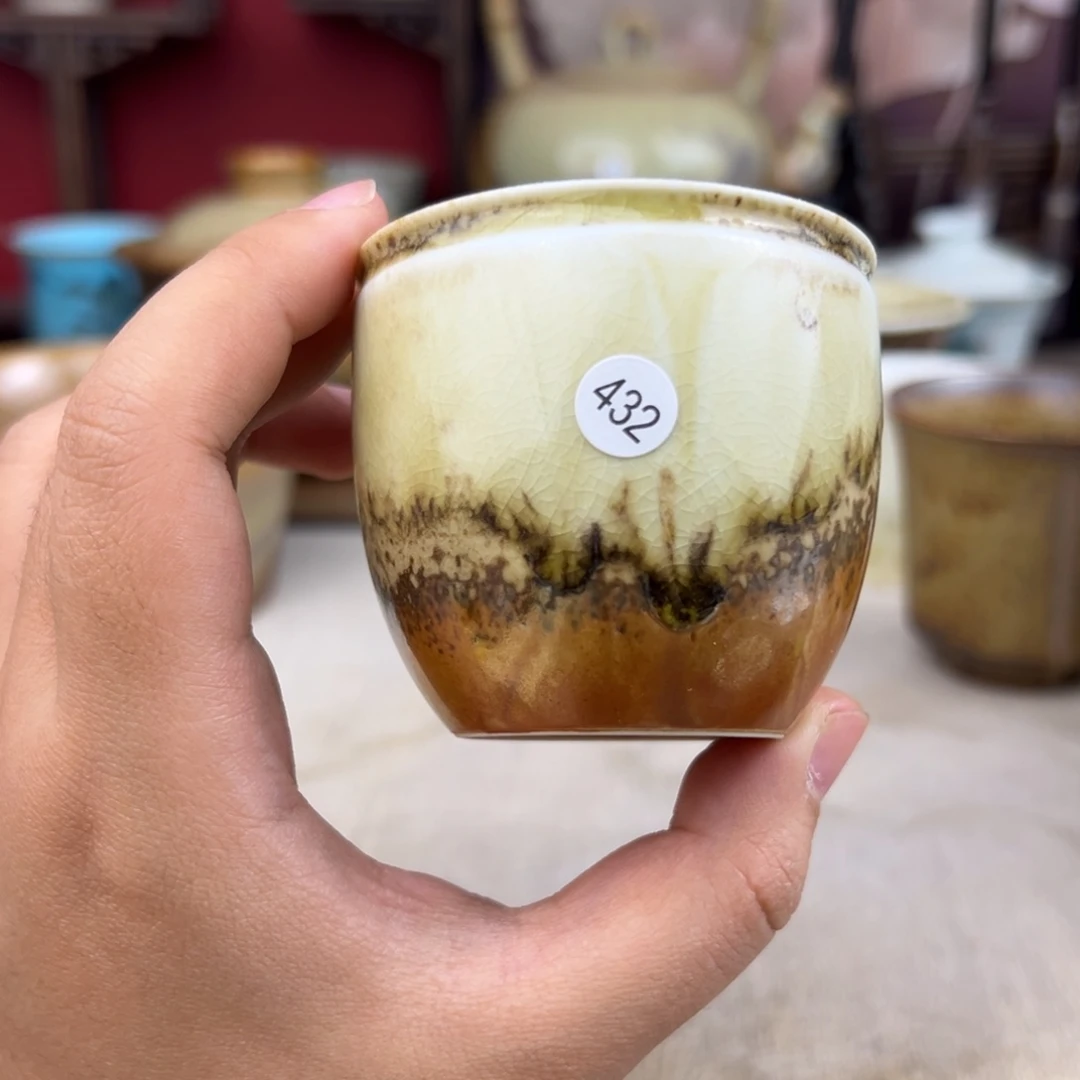 杯纯手工柴烧主人杯