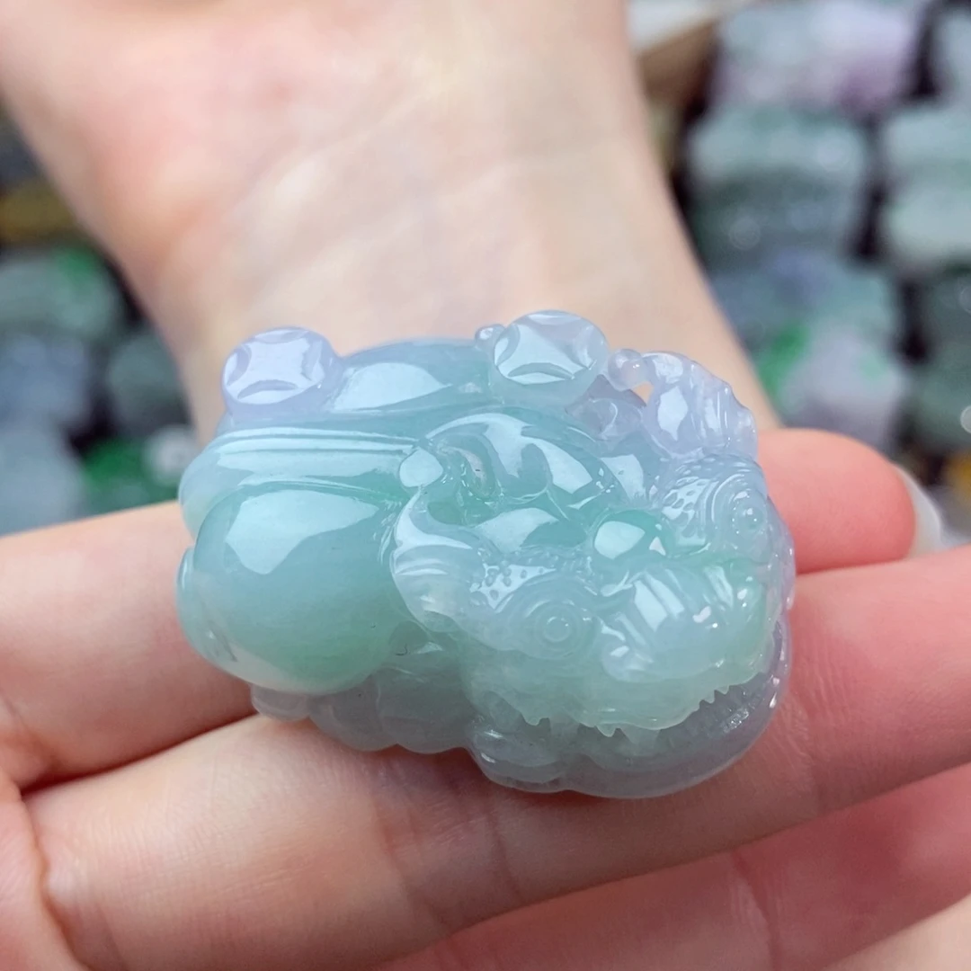 翡翠未镶嵌颈饰天然