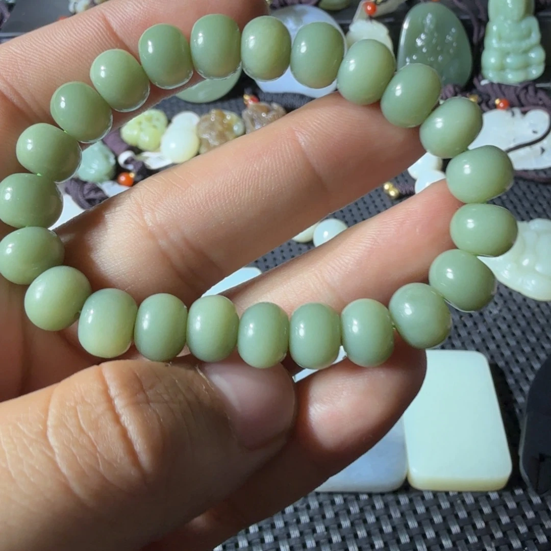 和田玉未镶嵌手链