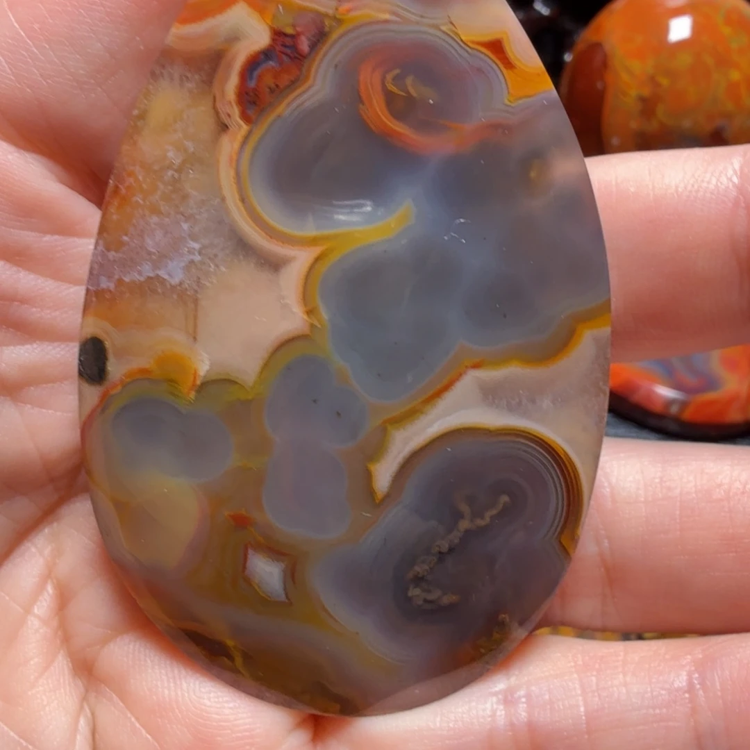 玛瑙/玉髓吊坠未镶嵌三***猫