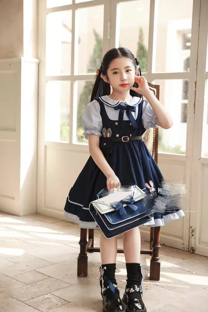 2025夏季新款卡通JK学院风朱迪连衣裙