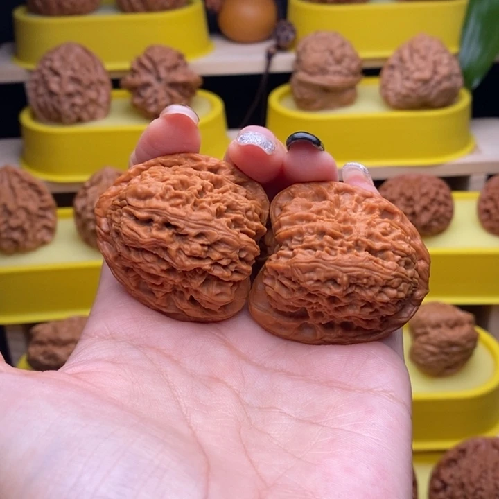 把件文玩核桃三角疆40尺蚂蚁拉丝