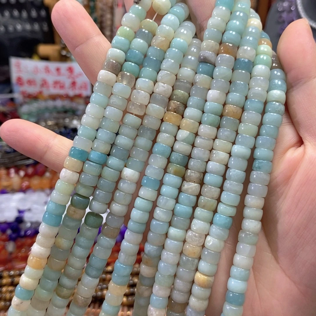 未镶嵌玛瑙/玉髓珠宝半成品亚马逊垛珠一条卡7mm