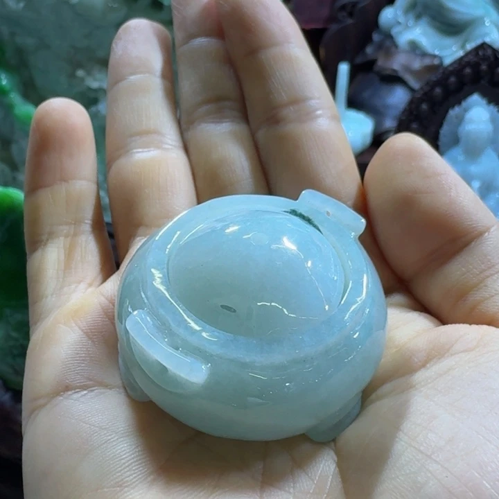 翡翠把件未镶嵌香炉