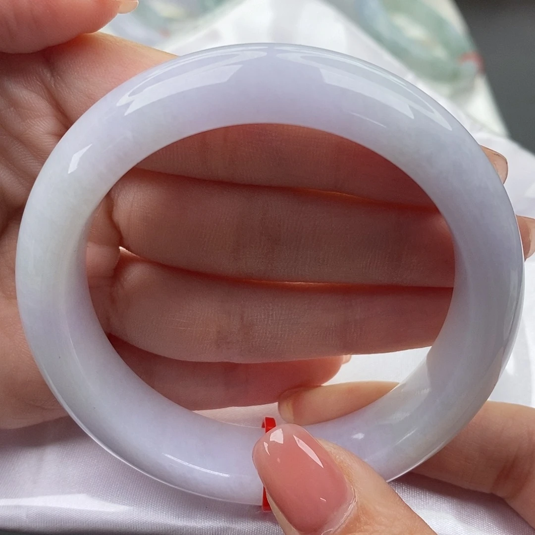 翡翠未镶嵌手镯缅甸天然A货翡翠 58