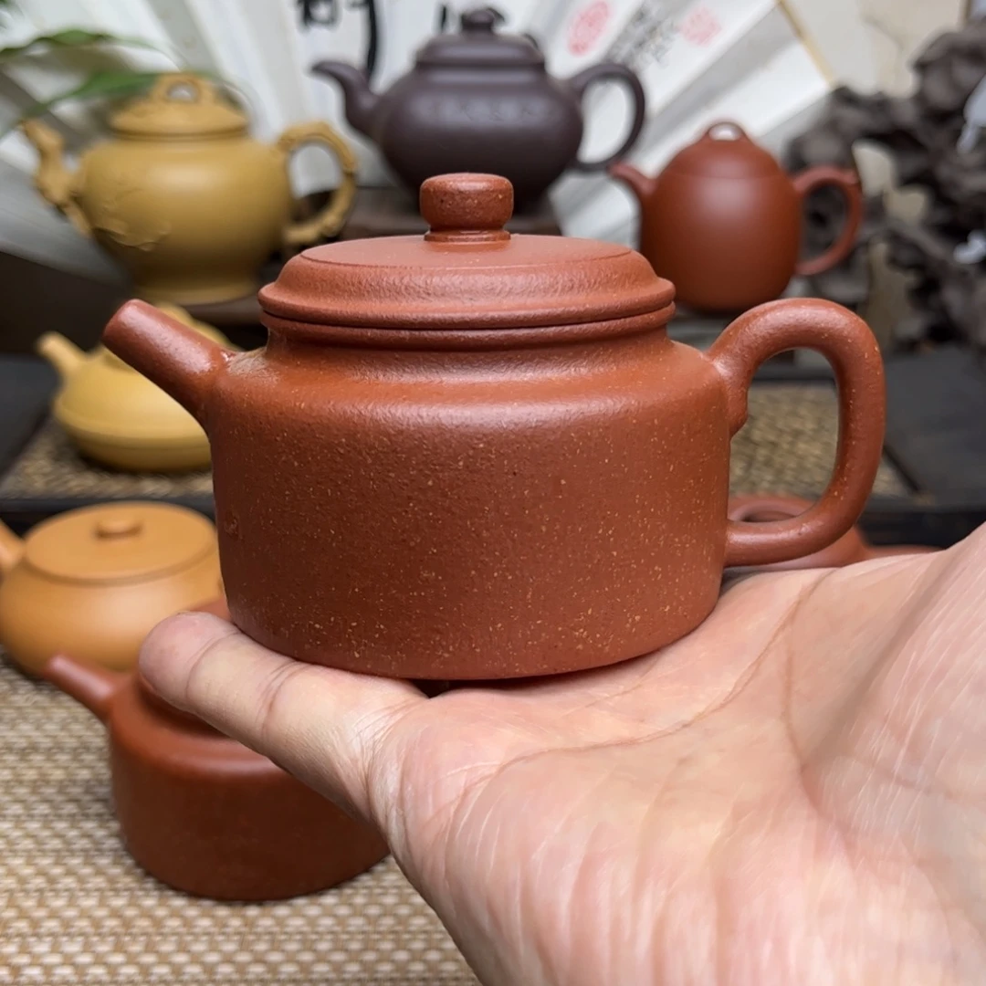 旺****茶壶紫砂黄龙山宝山纯红降坡泥全手工制作