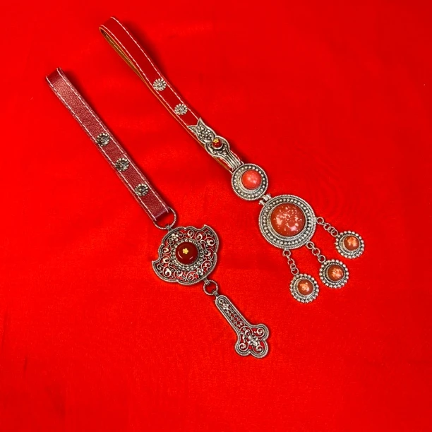 铜合金吊坠 朵雅藏饰腰间配饰腰牌八卦民族风吊坠藏饰腰间挂饰