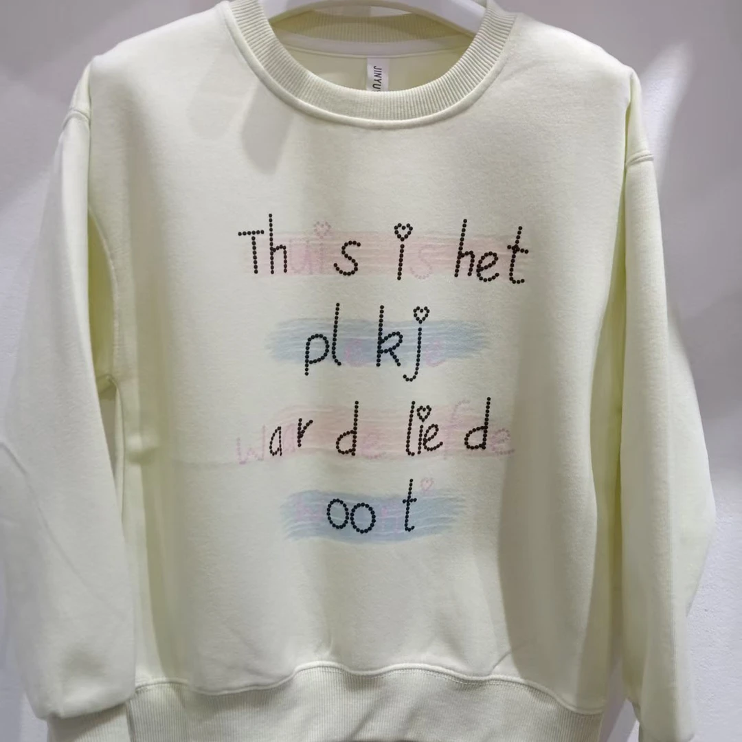 女童秋装新款字母韩范卫衣打底休闲上衣