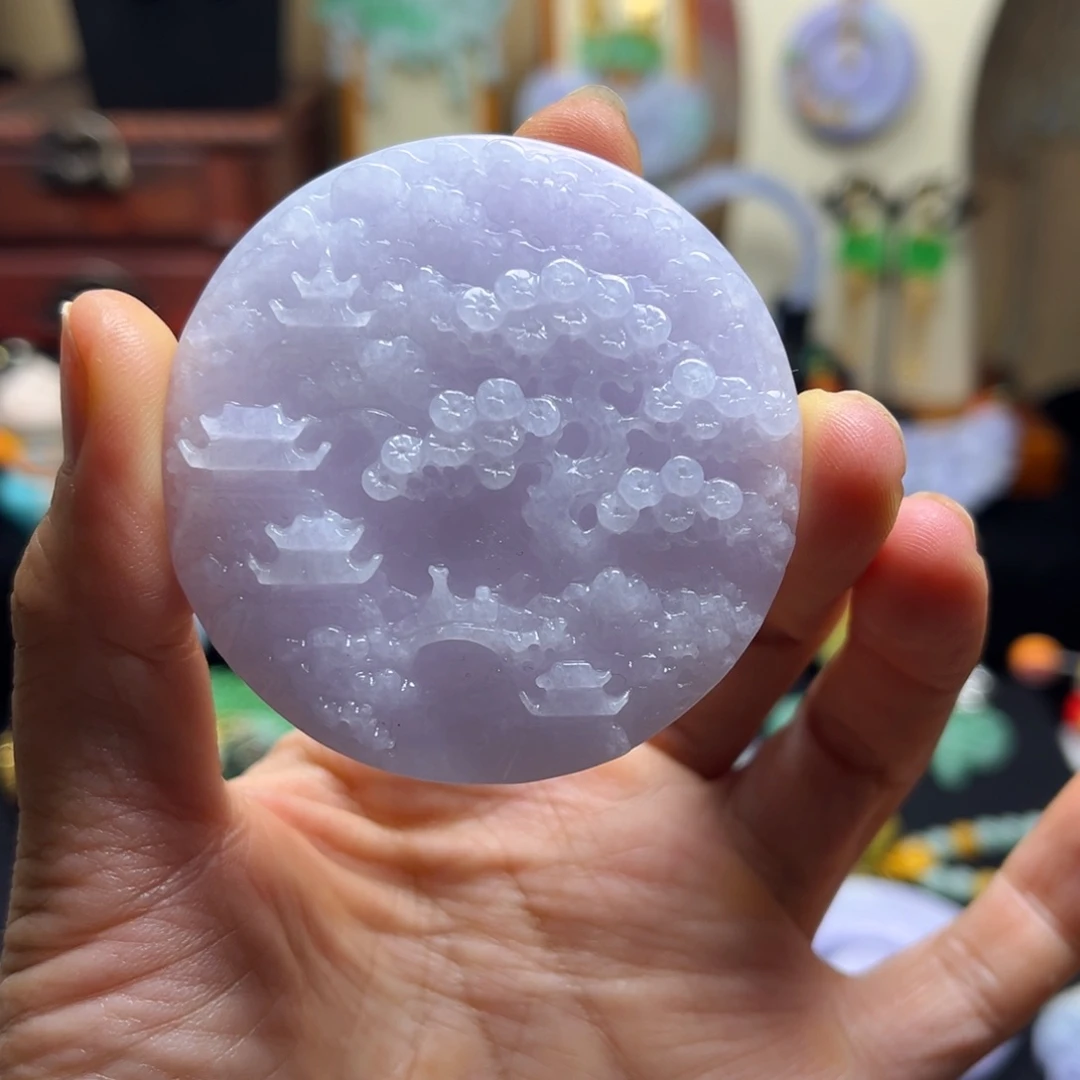 颈饰未镶嵌翡翠天然翡翠